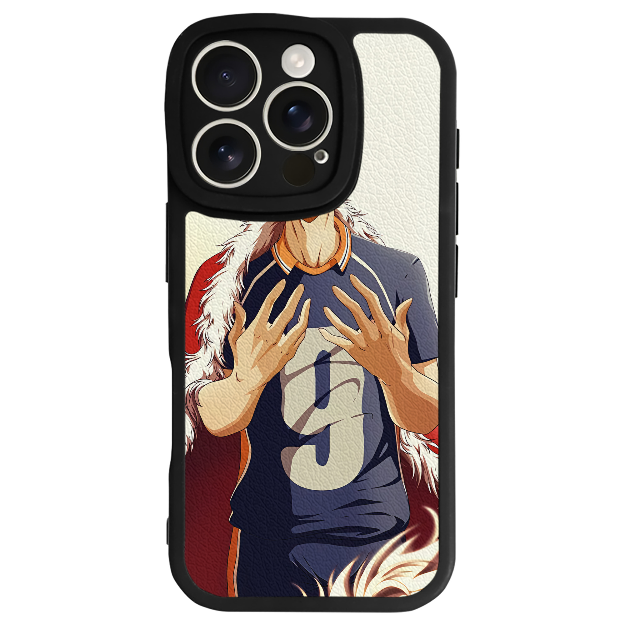 （画像用） ハイキュー!! Haikyu!! 【iPhone 16シリーズ対応】シリコンスマホケース（レザー調） 材質：シリコン
